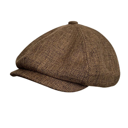 Octagonal Newsboy Cap Spring Summer Breathable Sun Protection Hat