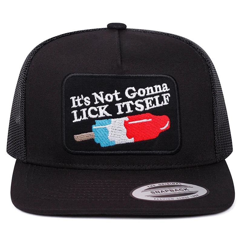 New Baseball Hat Ice Stick LICK Embroidered Hip Hop Hat Daily Leisure Decoration Sunshade Hat Unisex Hat