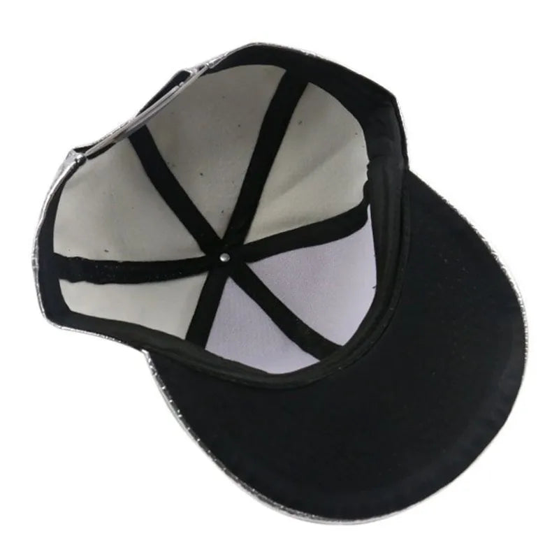 Trendy PU Crocodile Skin Hip Hop Cap For Men Women