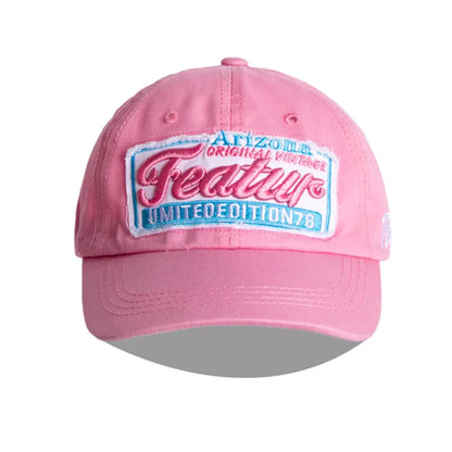 Pink Letter Baseball Caps for Women