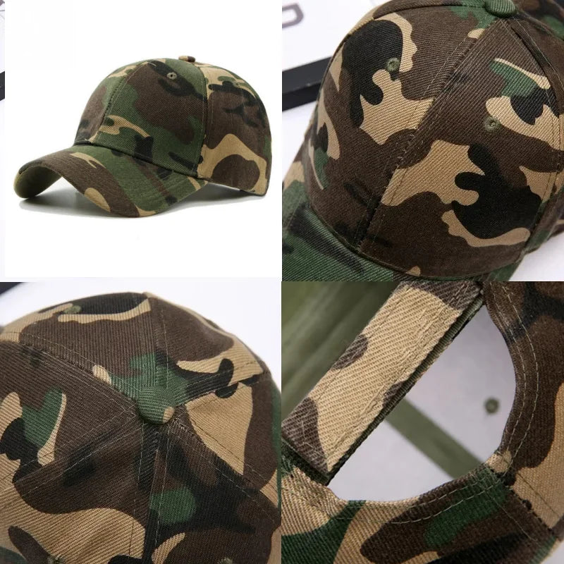 Men Women Camouflage Printed Baseball Caps