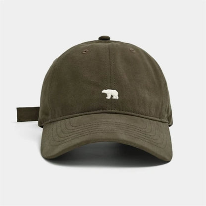 Outdoor Fashionable Unisex Retro Polar Bear Embroidered Baseball Cap