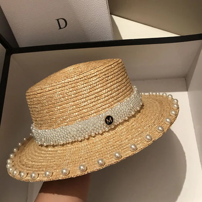 Summer Straw Hat French Elegant Seaside Travel Sun Hat