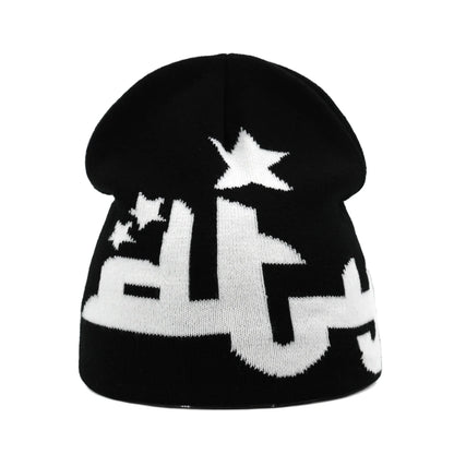 Y2k Letter Butter Knit Hats Skullies Beanies Autumn Winter Warm Hat