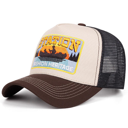 Station Small Boat Personalized Truck Hat Street Dance HipHop Hat