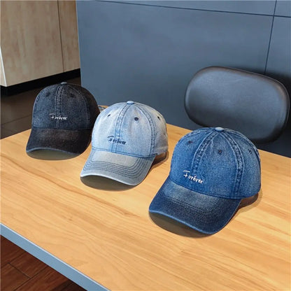 New Denim Washed Baseball Cap Vintage Outdoor