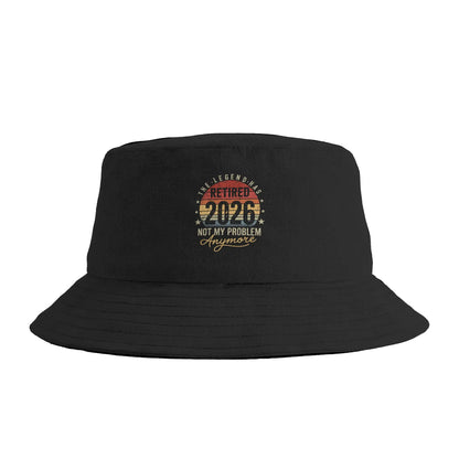 Couple The Legend Has Retired 2026 Retro Sunset Car Bucket Hat