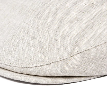 Linen Flat Cap For Men Women Herringbone Linen Newsboy Cap