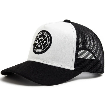 Hot selling high quality Mesh Baseball Cap unisex Fashion Casual Breathable Letter Icon Hip Hop