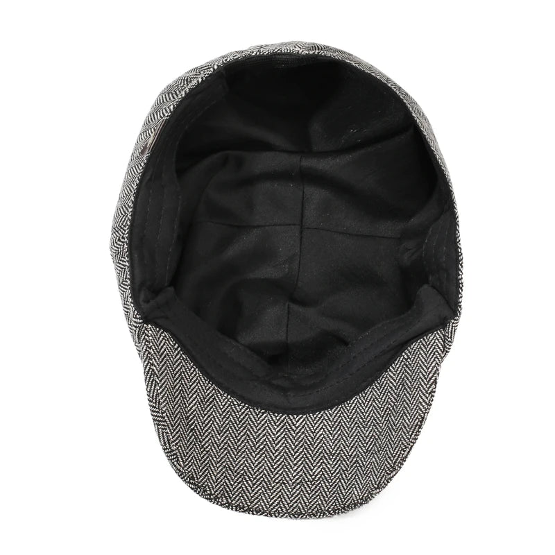 Unisex Casual Newsboy Hat Retro Beret For Spring, Autumn & Winter