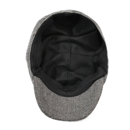 Unisex Casual Newsboy Hat Retro Beret For Spring, Autumn & Winter