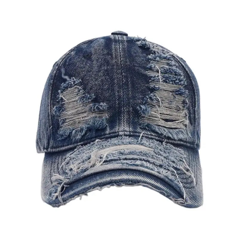 Sunproof Peaked Hat Outdoor Hat Fashion Ripped Baseball Hat