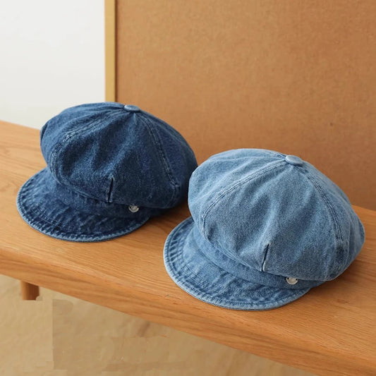 Vintage Cowboy-Style Newspaper Boy Hat Beret