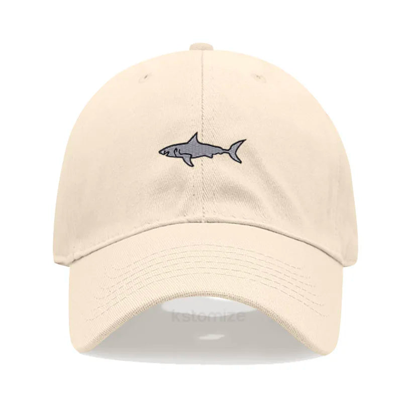 Shark Embroidery Baseball Cap For Men Women