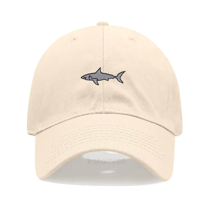 Shark Embroidery Baseball Cap For Men Women