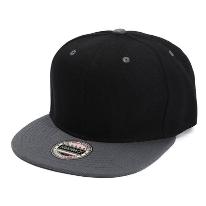 Color-Blocked Flat-Brim Baseball Cap Versatile Sunshade And Sun Protection Hat