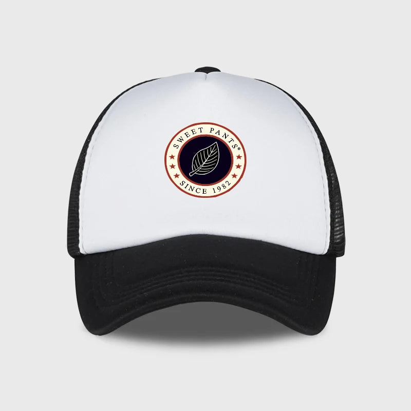 Sweet Pants Since 1982  Leaf Logo Sponge Mesh Cap  Spring/Summer Casual Cap