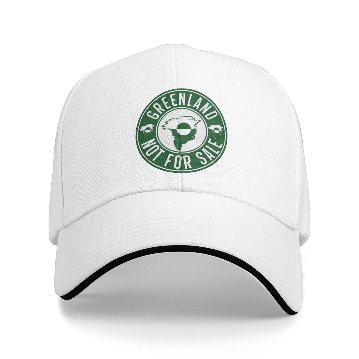 Greenland Coat Of Arms Kalaallit Nunaat Polar Bear Blue Sandwich Hats Baseball Caps