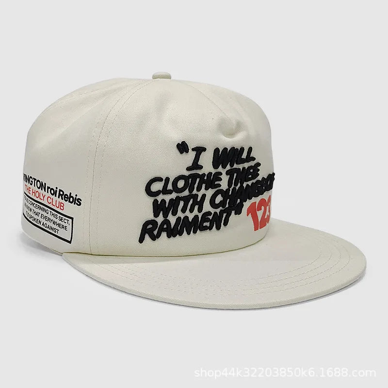Top Quality RRR123 Embroidery Letter Printing Casual Sports Caps Snapback Cap