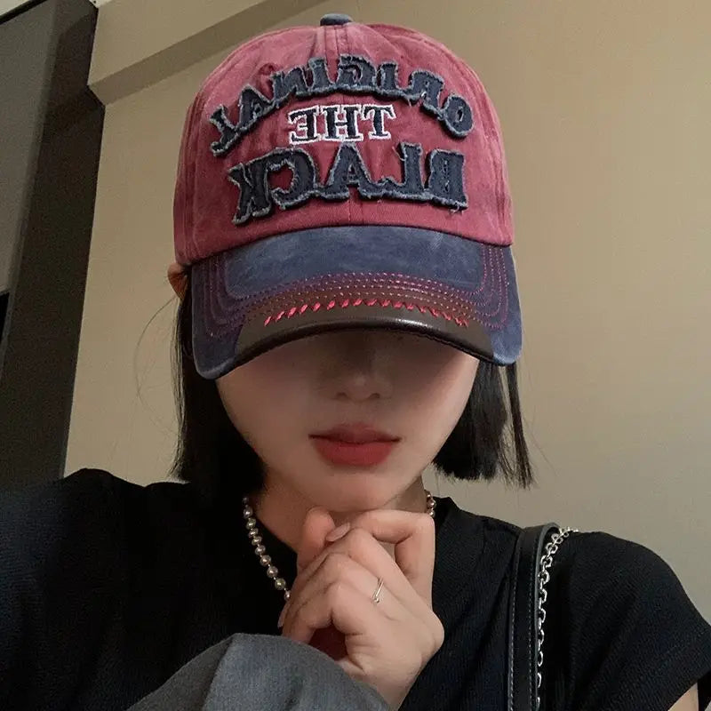 Hat Men's  Washed  Denim Cap Korean Version Outdoor