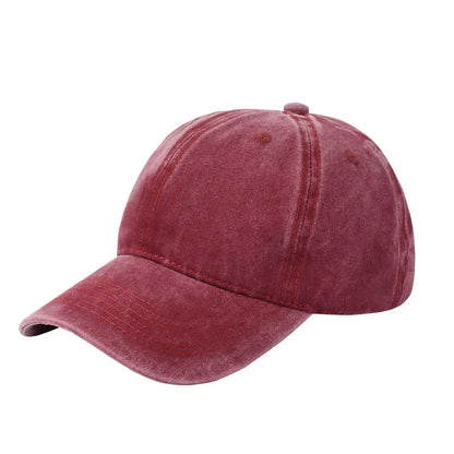 Vintage Washed Baseball Cap - Personalized Embroidery Print Dad Hat