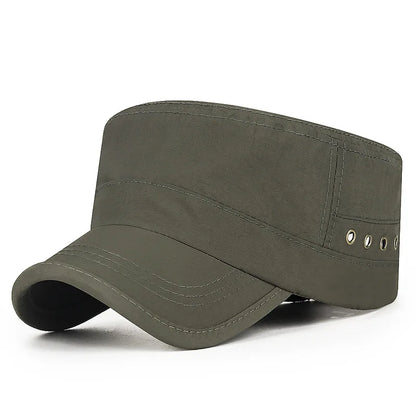 Trendy Flat-Top Sun Cap Breathable Quick-Dry Outdoor Golf Hat