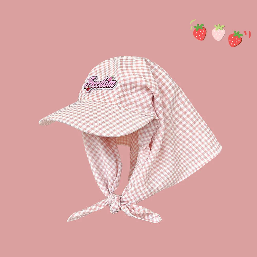 Women's Sunshade Hats Outdoor Beach Head Scarfs
