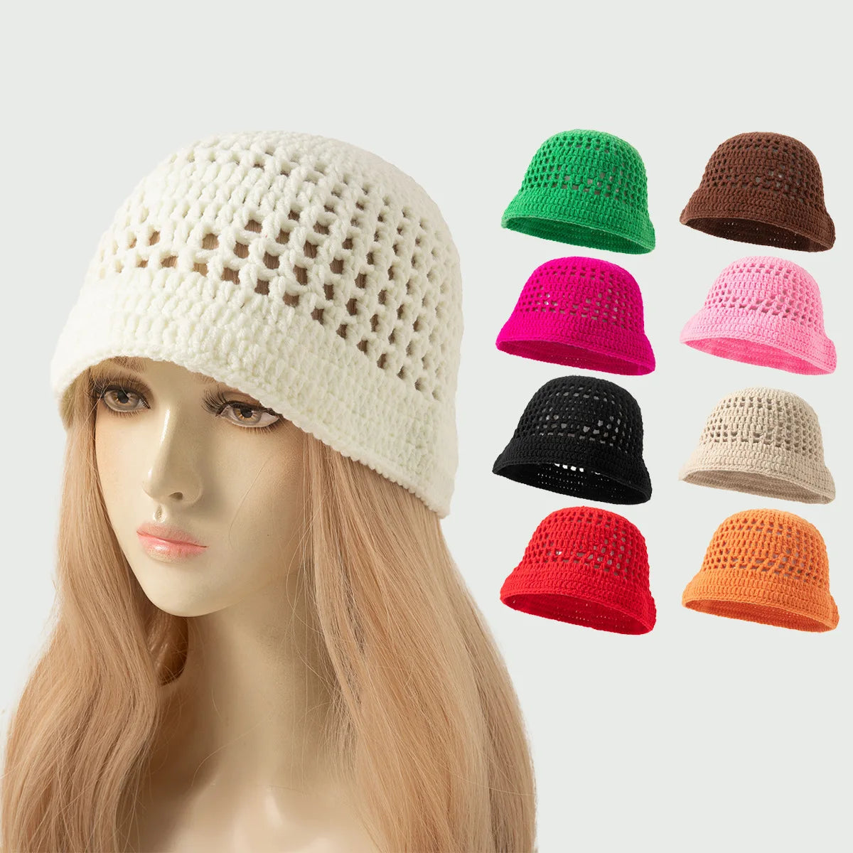 2026 New Fisherman Hat Women's Handmade Crochet Hat