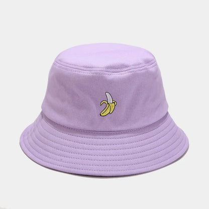 2024 Panama Bucket Hat Fruit Strawberry Embroidered Fishing Cap