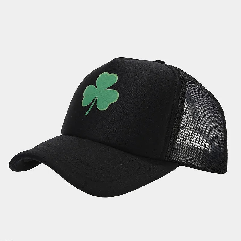 Fashion Clover Pattern Driver Hat Men's Summer Baseball Cap