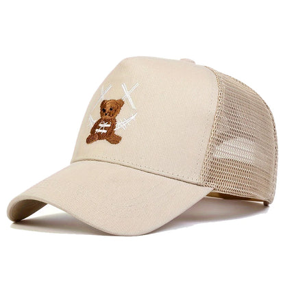 Unisex XX Smiling Face Camouflage Baseball Net Caps Spring and Summer