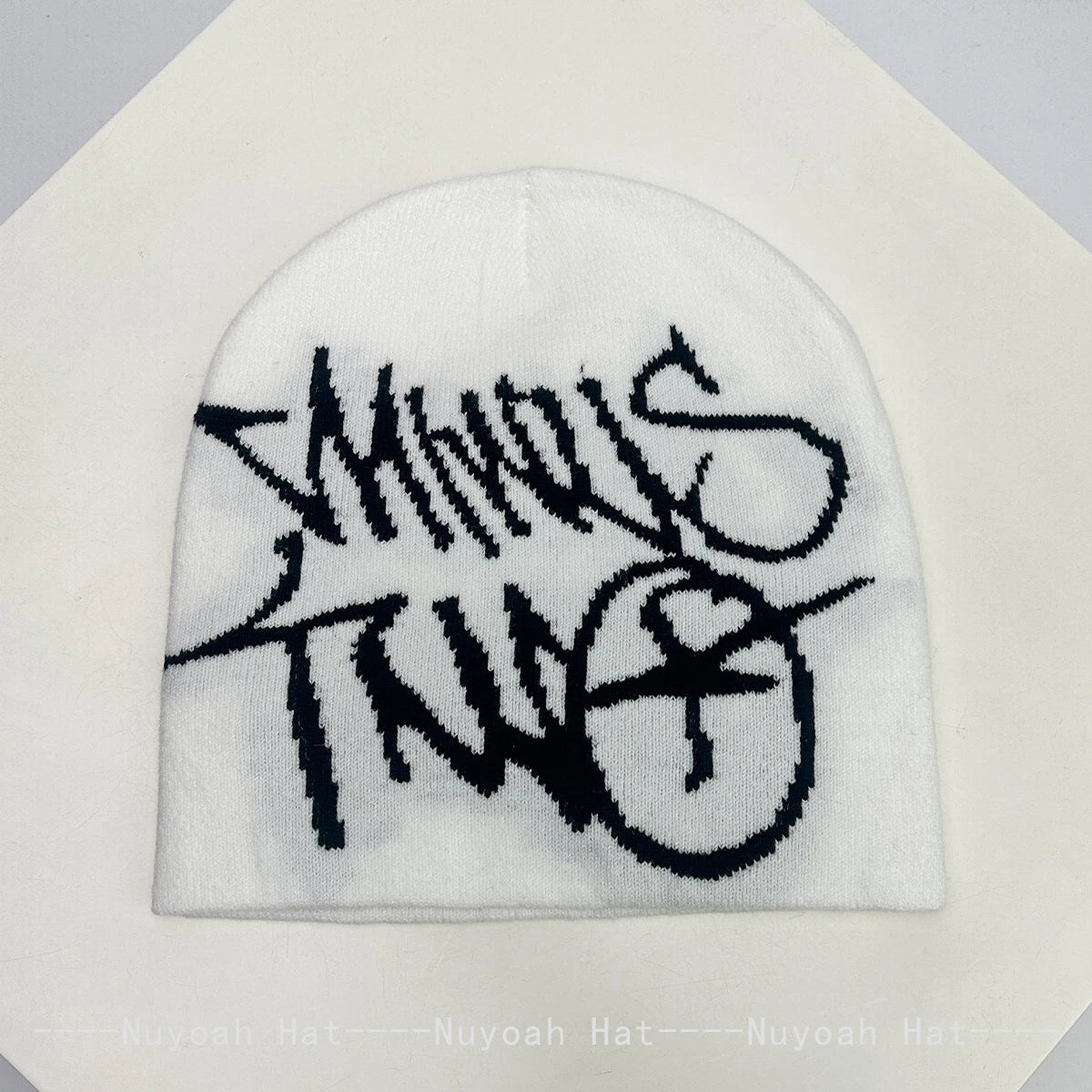 New Men Women American Street Jacquard Letters Knitted Hats