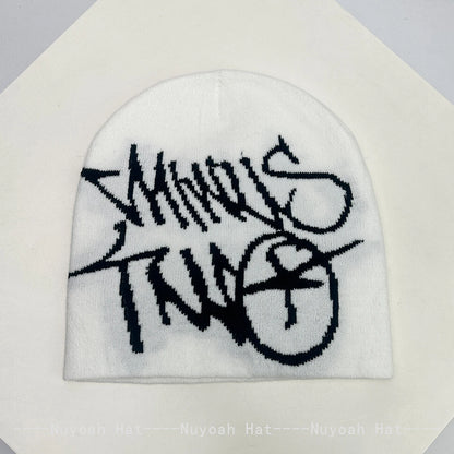New Men Women American Street Jacquard Letters Knitted Hats