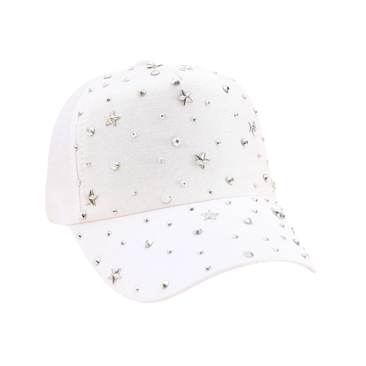 Women's Visors Diamond Star Shiny Metal Rivet Baseball Cap