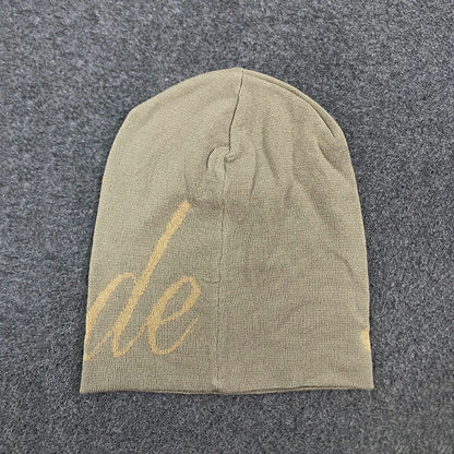 Unisex American Street Letter Jacquard Knitted Hat Double-Sided Hip Hop Skateboarding