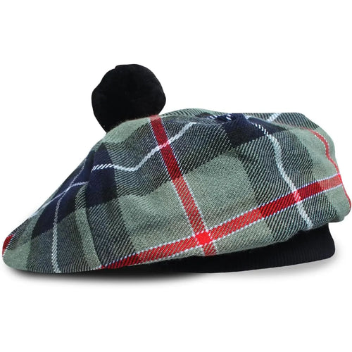 Scottish Clan Family Jones Tartan Pom Pom Wool Cap