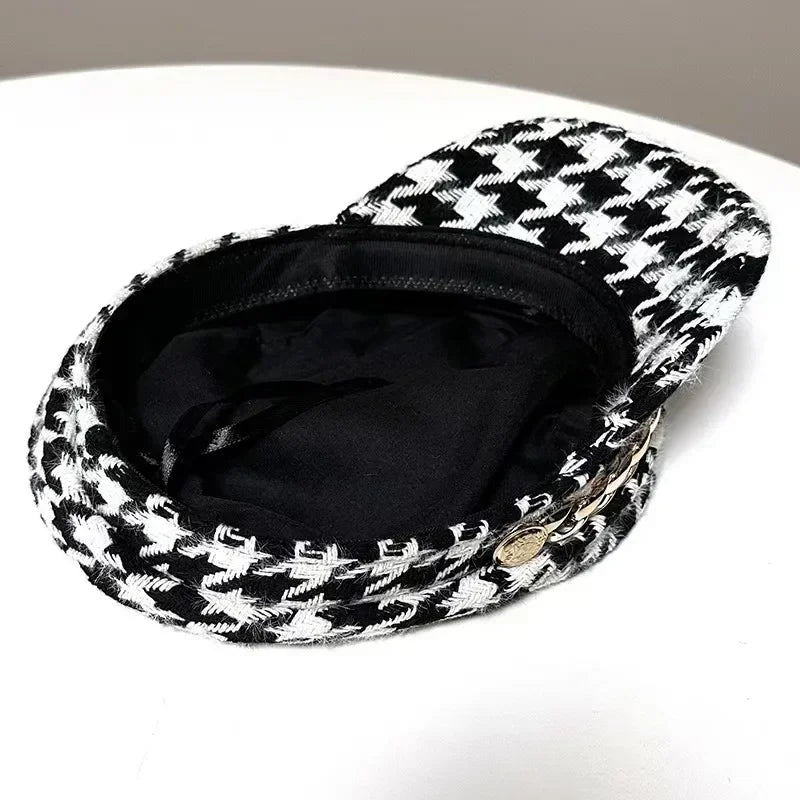 Panama Women's Checkered Baseball Cap