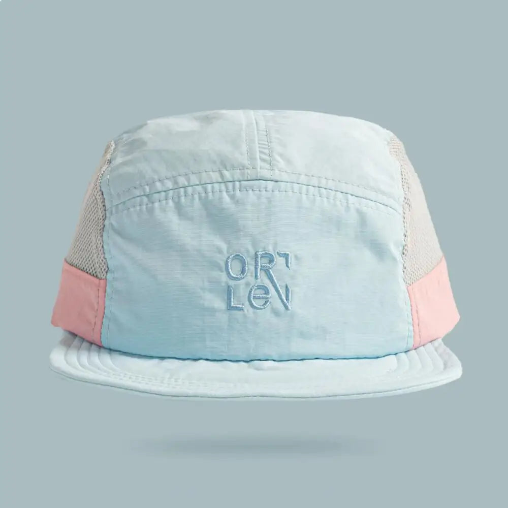 Breathable Mesh 5 Panel Baseball Cap Nylon Color Embroidered Adjustable