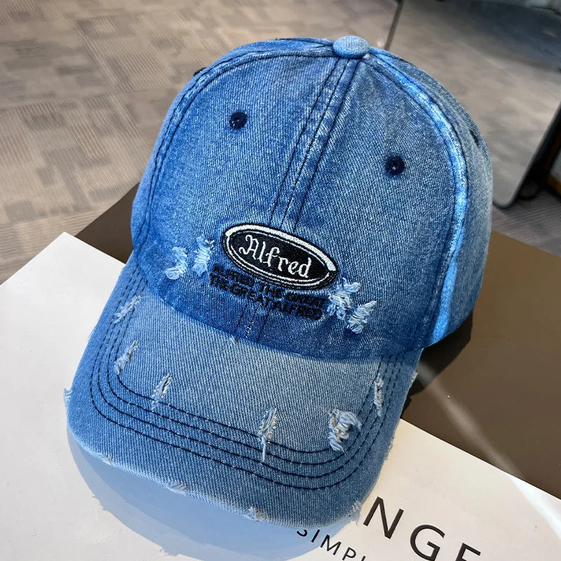 American Retro Washed Denim Baseball Cap