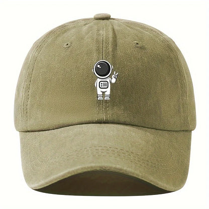 Printed Astronaut Retro Baseball Cap