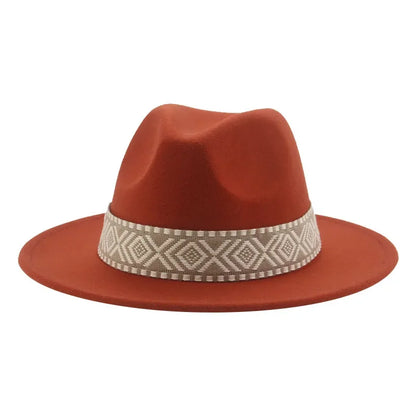 Panama Hat Western Cowboy Hats For Women Solid Big Brim Casual Fedoras Men Women