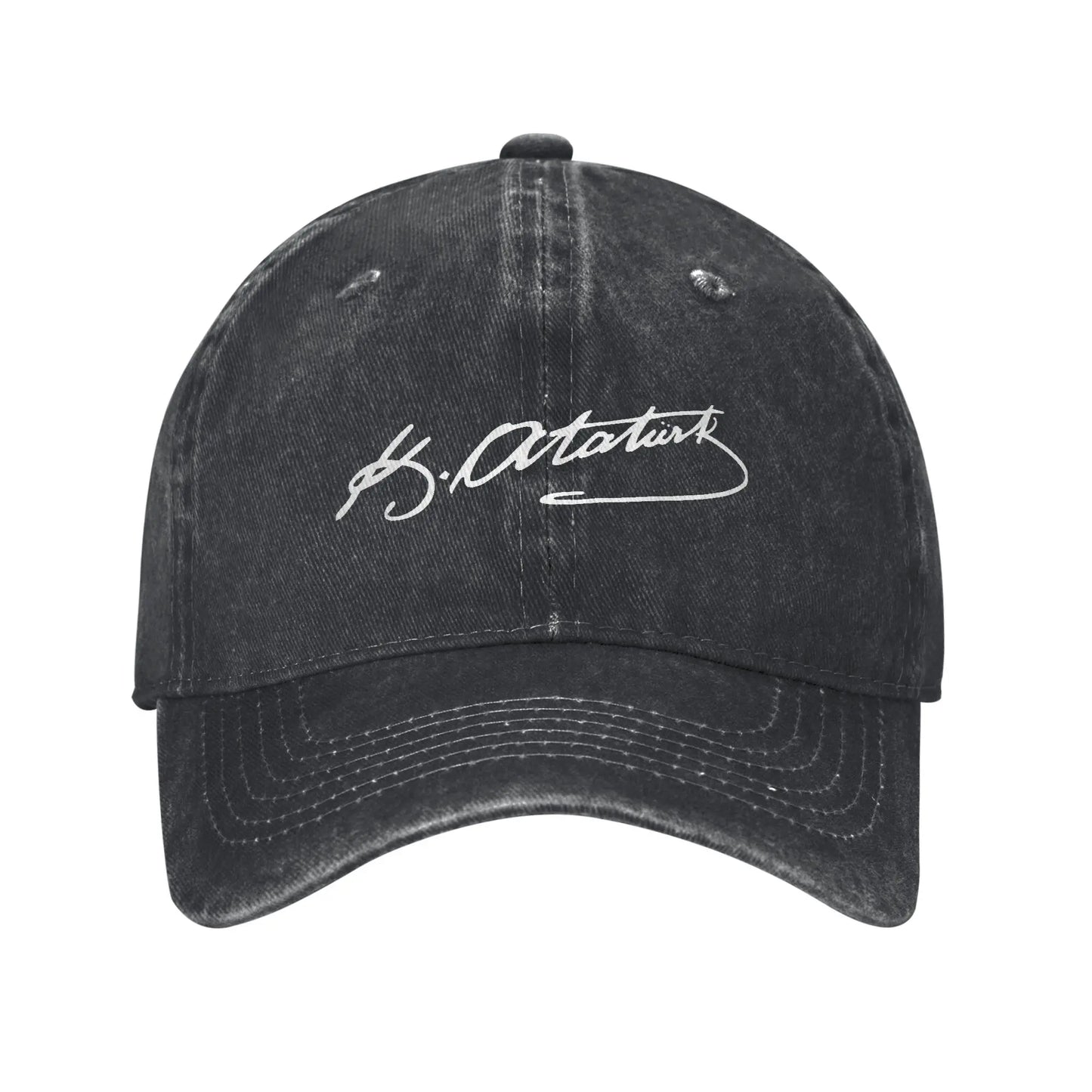 Mustafa Kemal Ataturk Signature Men Women Baseball Caps Turkey Distressed Denim Cap