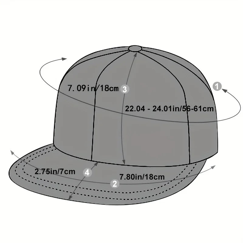 Fashion Letter Chicago Embroidery Baseball Cap