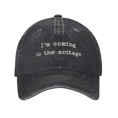 Heated Rivalry Washed Baseball Cap I'm Coming To The Cottage Summer