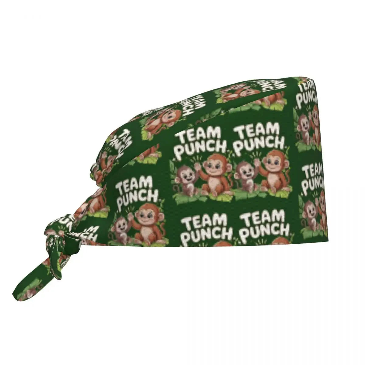 Nurse Hats Team Punch Funny Monkey Working Cap For Men Women