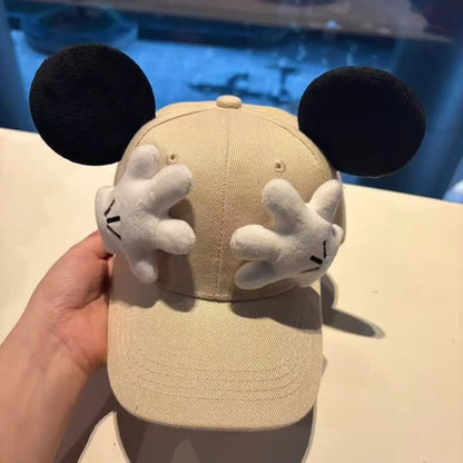 Parent-child Matching Set Cute Mouse Ear Baseball Cap  Children's Teens Adults Cartoon