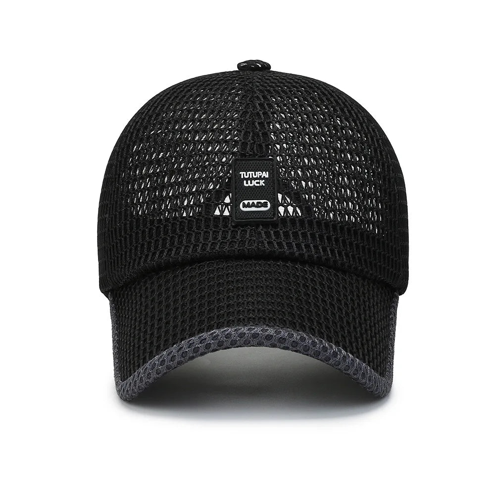 Men's Mesh Baseball Cap Breathable Summer Caps Dad Hat