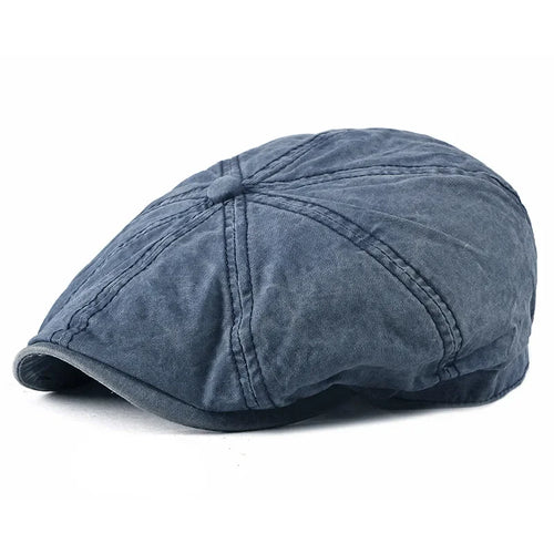 Denim Peaked Cap Men's Women's Beret Hat