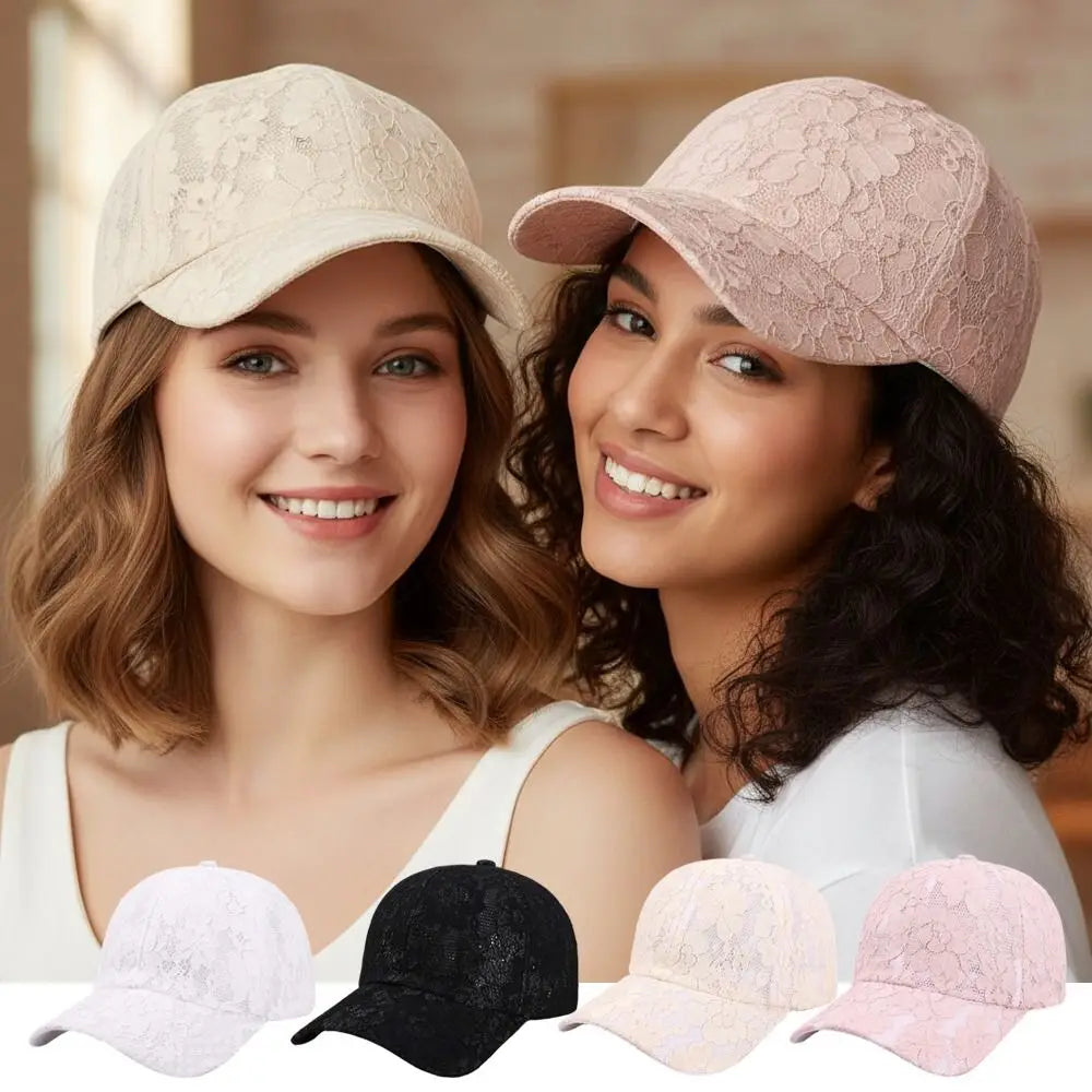 Elegant Breathable Floral Lace Baseball Cap