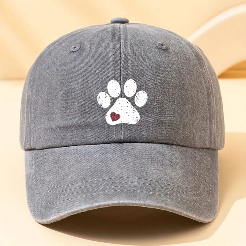 Fashionable Dog Claw Printed Baseball Hat - Multi functional Outdoor Leisure Sunshade Hat